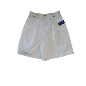 Liz Sport Shorts Women's 10 Petite White High Rise Vintage